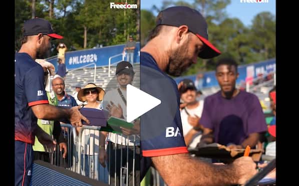 [Watch] Glenn Maxwell 'Kind Gesture' Gives His Player Of The Match Award To  Fan In MLC 2024